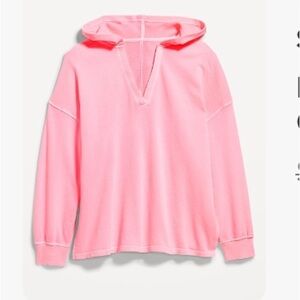 Old Navy Hooded Sweatshirt Hot Pink NWT size Medium